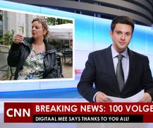 breaking news viering 100 volgers op Facebook